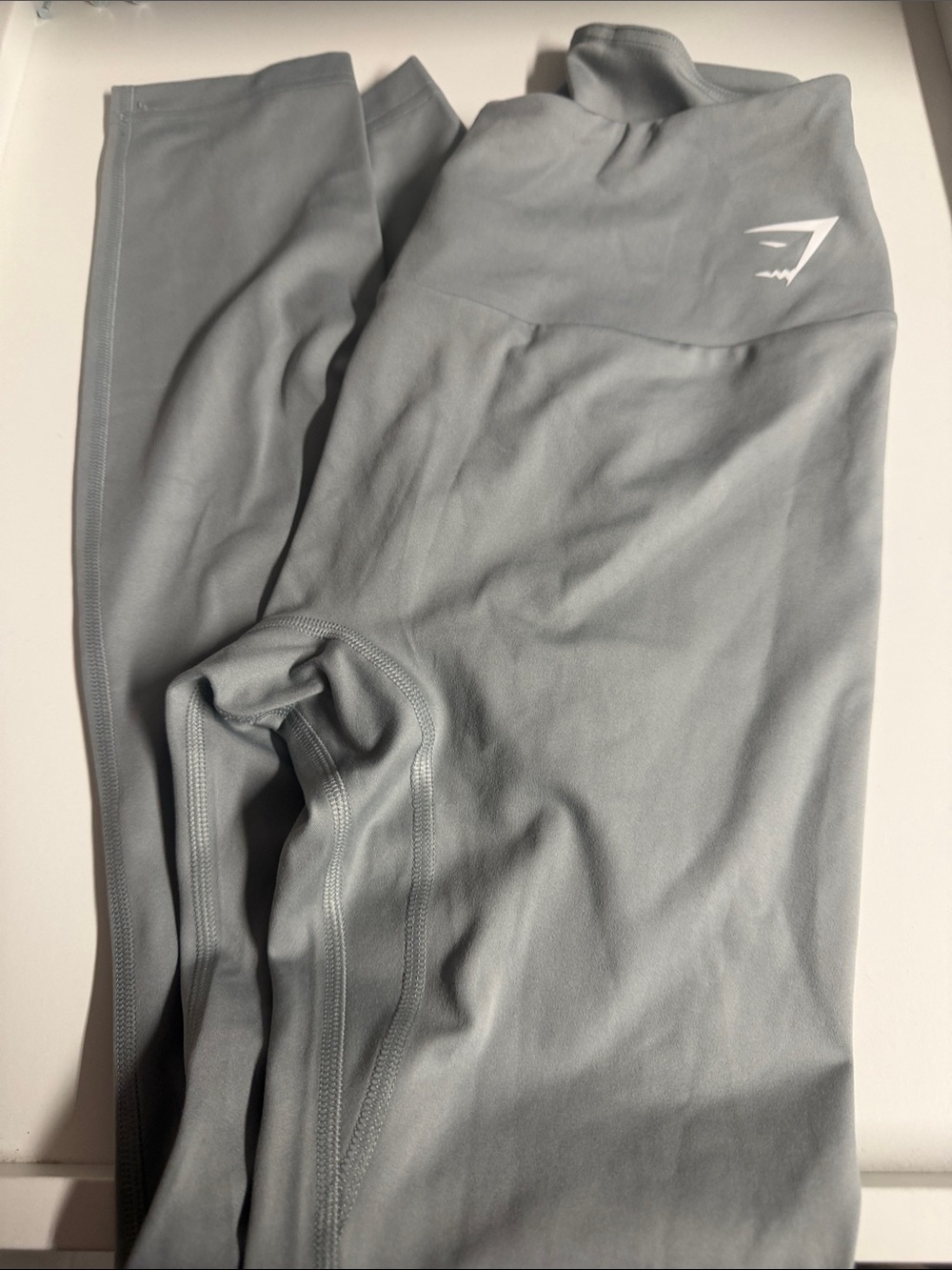 Gymshark Light Gray High-Rise Performance Leggings